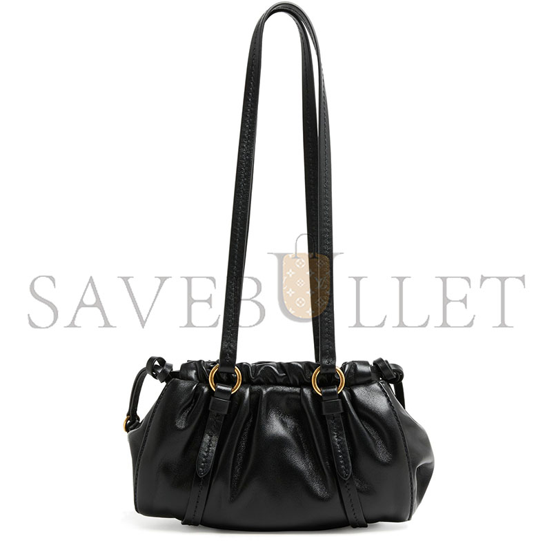 MIU MIU JOIE NAPPA LEATHER BAG MIU4QM7SBCK (21*10.5*9.5cm)